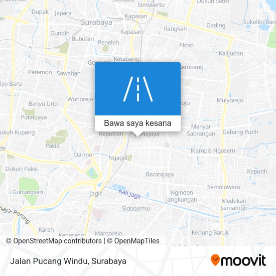 Peta Jalan Pucang Windu