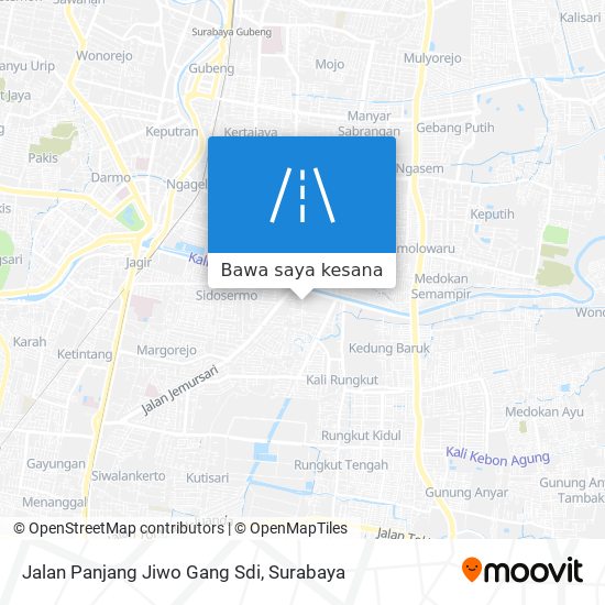 Peta Jalan Panjang Jiwo Gang Sdi