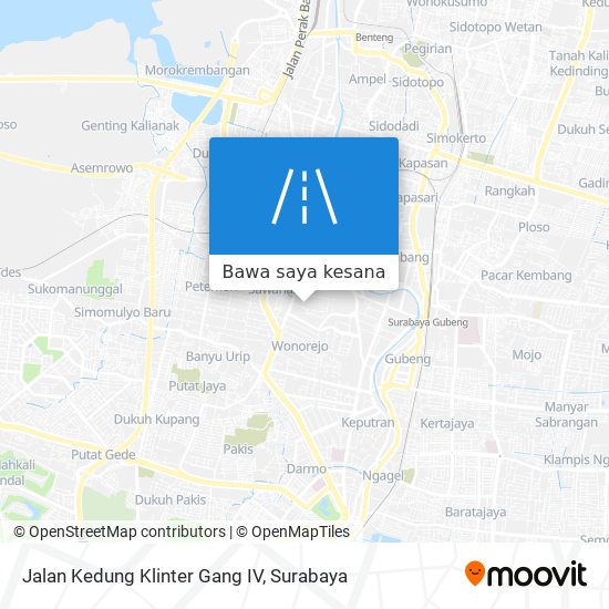 Peta Jalan Kedung Klinter Gang IV