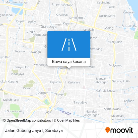 Peta Jalan Gubeng Jaya I