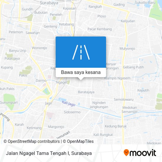 Peta Jalan Ngagel Tama Tengah I