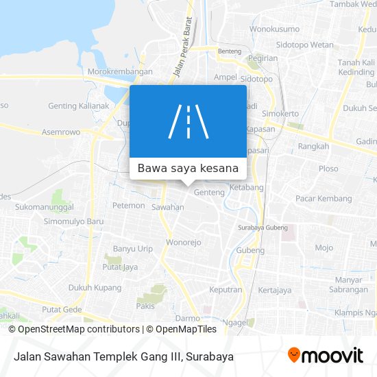 Peta Jalan Sawahan Templek Gang III