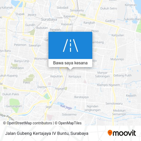 Peta Jalan Gubeng Kertajaya IV Buntu