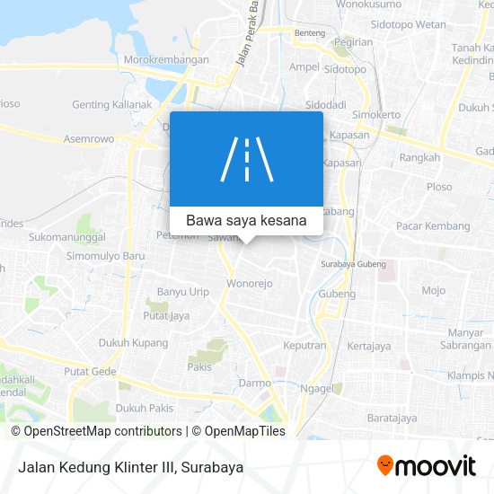 Peta Jalan Kedung Klinter III