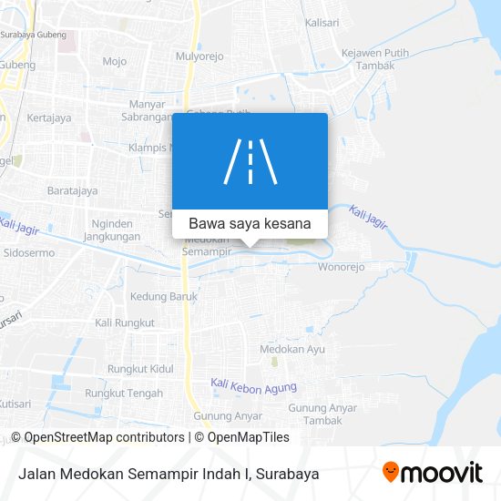 Peta Jalan Medokan Semampir Indah I