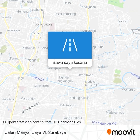 Peta Jalan Manyar Jaya VI