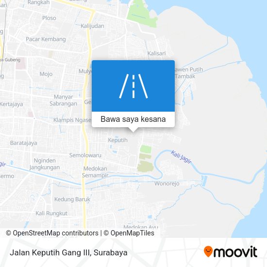Peta Jalan Keputih Gang III