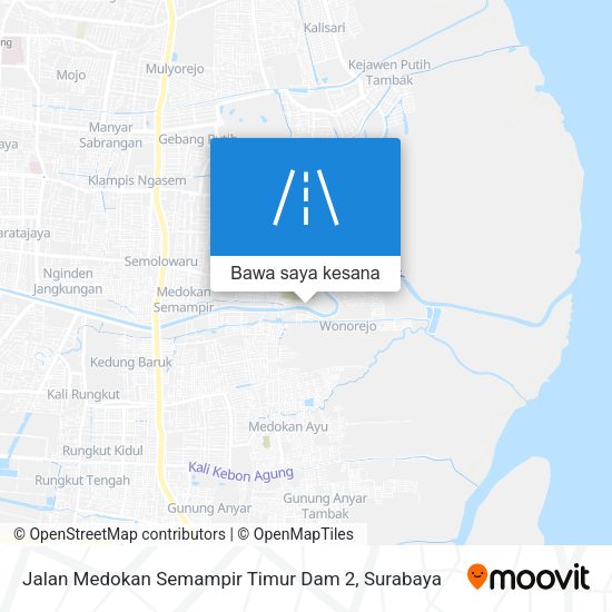 Peta Jalan Medokan Semampir Timur Dam 2