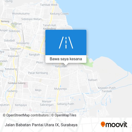 Peta Jalan Babatan Pantai Utara IX