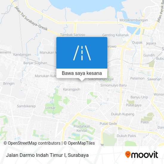 Peta Jalan Darmo Indah Timur I
