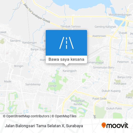 Peta Jalan Balongsari Tama Selatan X