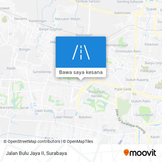 Peta Jalan Bulu Jaya II