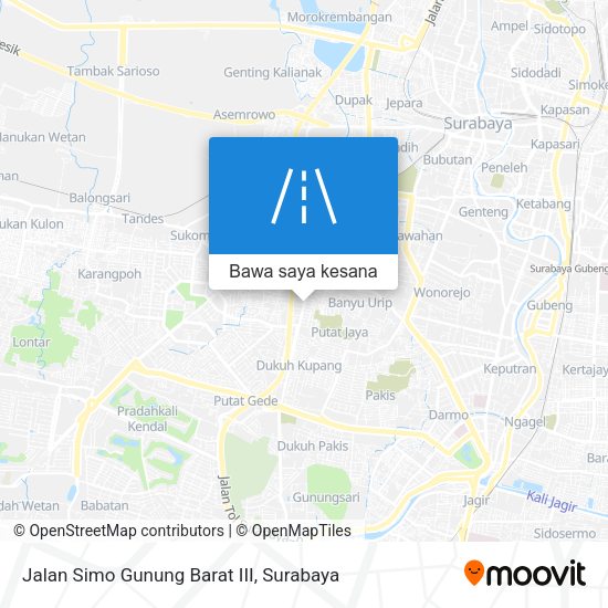 Peta Jalan Simo Gunung Barat III