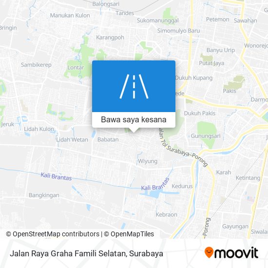 Peta Jalan Raya Graha Famili Selatan