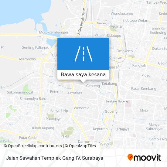 Peta Jalan Sawahan Templek Gang IV