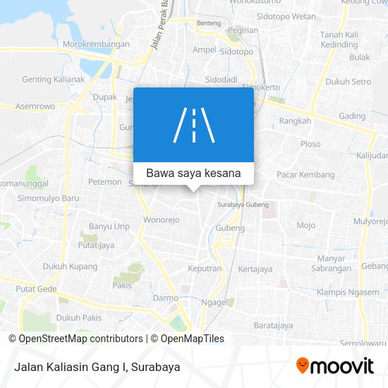 Peta Jalan Kaliasin Gang I