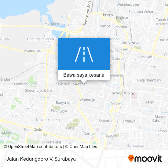 Peta Jalan Kedungdoro V