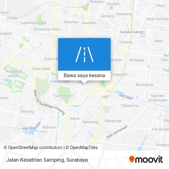 Peta Jalan Kesatrian Samping