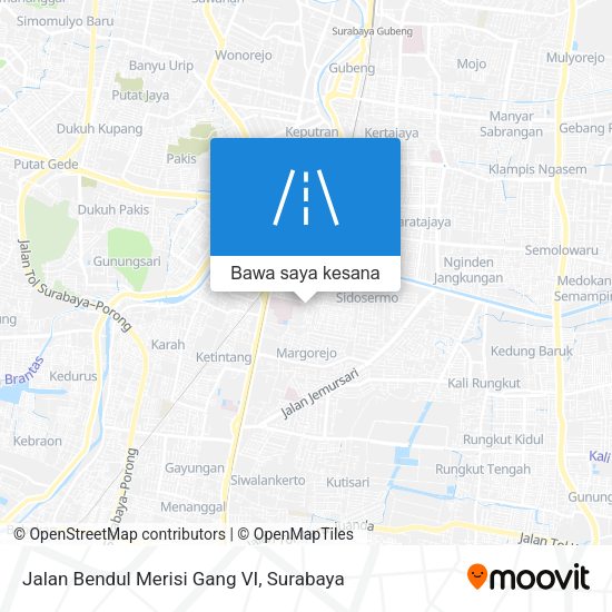 Peta Jalan Bendul Merisi Gang VI