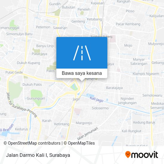 Peta Jalan Darmo Kali I