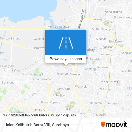 Peta Jalan Kalibutuh Barat VIII