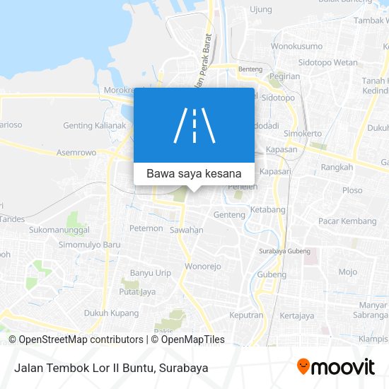 Peta Jalan Tembok Lor II Buntu