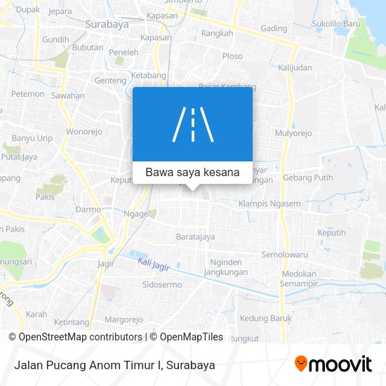 Peta Jalan Pucang Anom Timur I