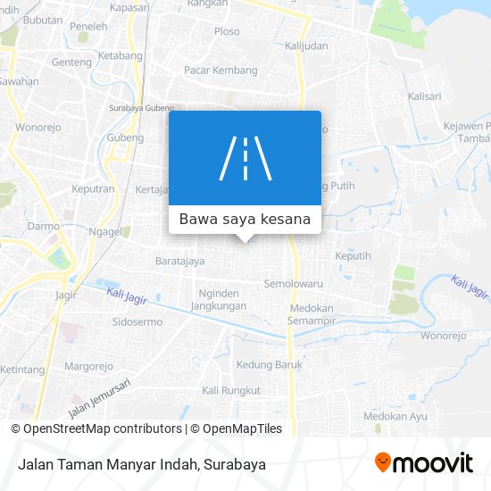 Peta Jalan Taman Manyar Indah