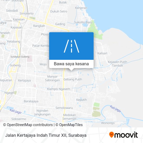 Peta Jalan Kertajaya Indah Timur XII