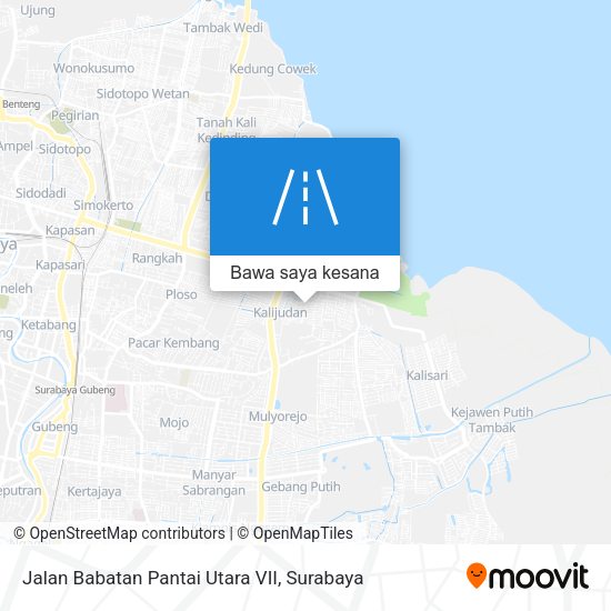Peta Jalan Babatan Pantai Utara VII