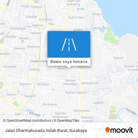 Peta Jalan Dharmahusada Indah Barat