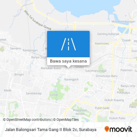 Peta Jalan Balongsari Tama Gang II Blok 2c