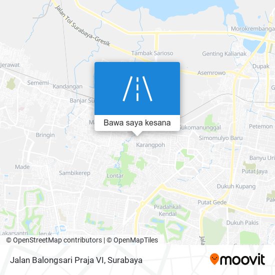 Peta Jalan Balongsari Praja VI