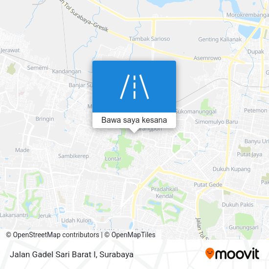 Peta Jalan Gadel Sari Barat I