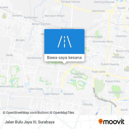 Peta Jalan Bulu Jaya III
