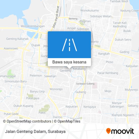Peta Jalan Genteng Dalam