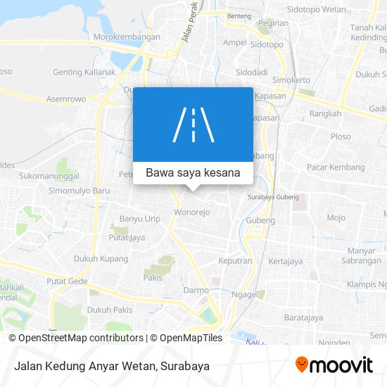 Peta Jalan Kedung Anyar Wetan