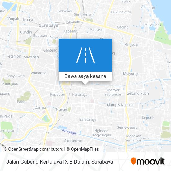 Peta Jalan Gubeng Kertajaya IX B Dalam