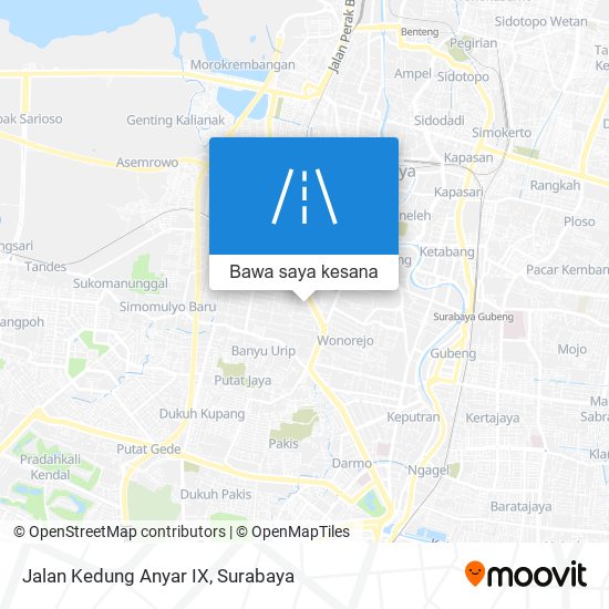 Peta Jalan Kedung Anyar IX