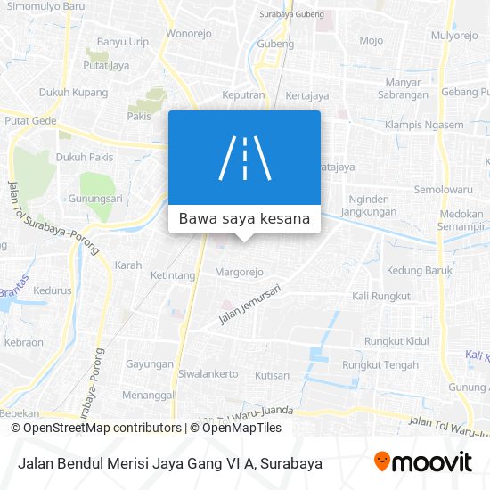 Peta Jalan Bendul Merisi Jaya Gang VI A