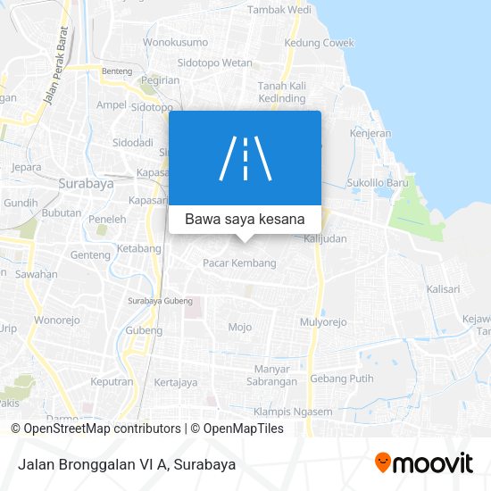 Peta Jalan Bronggalan VI A