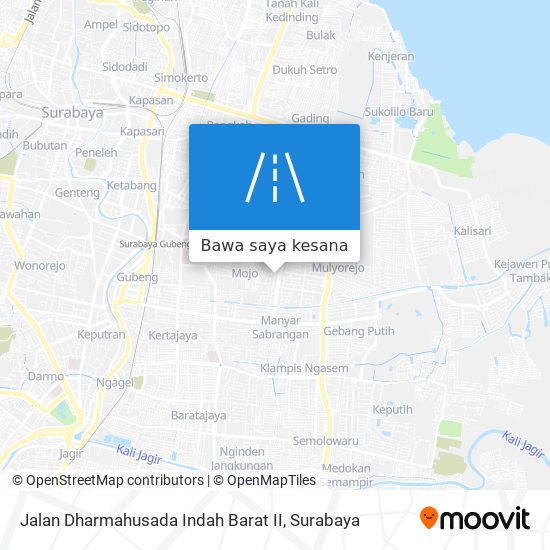 Peta Jalan Dharmahusada Indah Barat II