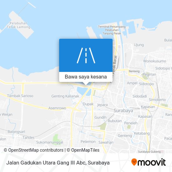 Peta Jalan Gadukan Utara Gang III Abc