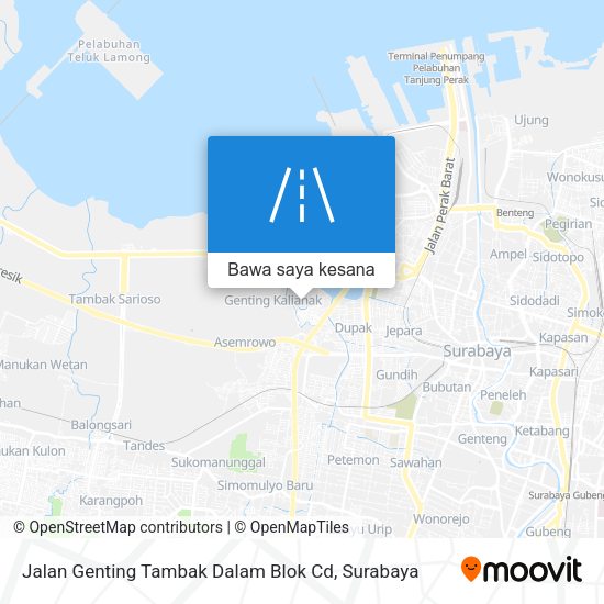 Peta Jalan Genting Tambak Dalam Blok Cd