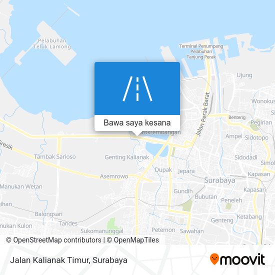 Peta Jalan Kalianak Timur