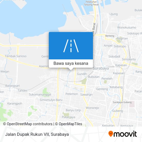 Peta Jalan Dupak Rukun VII