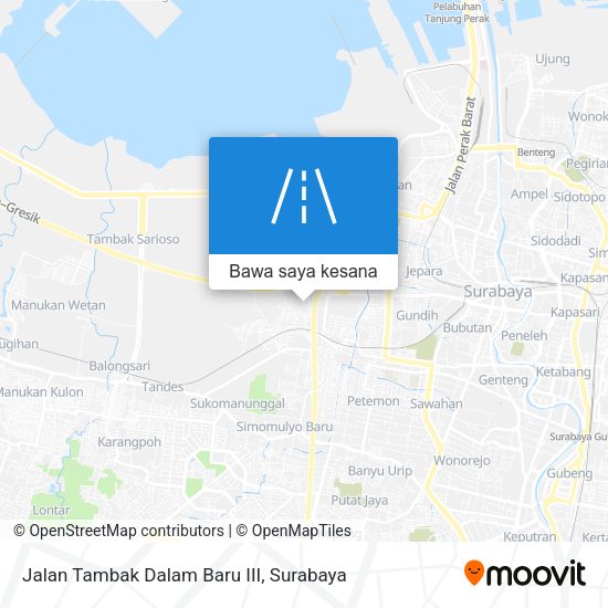 Peta Jalan Tambak Dalam Baru III