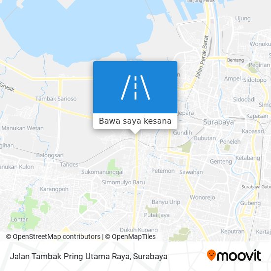 Peta Jalan Tambak Pring Utama Raya