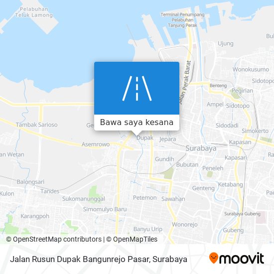 Peta Jalan Rusun Dupak Bangunrejo Pasar