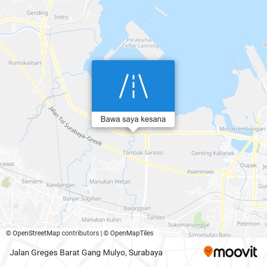 Peta Jalan Greges Barat Gang Mulyo